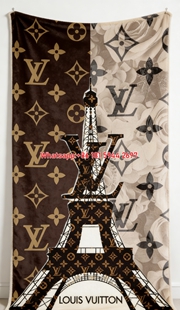 LV Paris Eiffel Tower Blanket LV Monogram Paris Throw IMG_3254